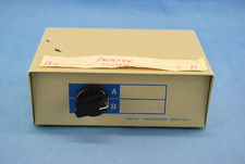 Data Transfer Switch - Rotary 2-Position Serial A/B FREE SHIP Vintage