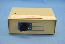 Data Transfer Switch - Rotary 2-Position Serial A/B FREE SHIP! Vintage