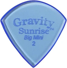 Gravity Guitar Picks Sunrise -big mini -GSUB2P 2.0mm Blue guitar pick