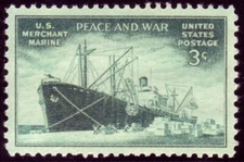 #939 MERCHANT MARINE. WHOLESALE LOT OF (50) MINT SINGLES F-VF NH!