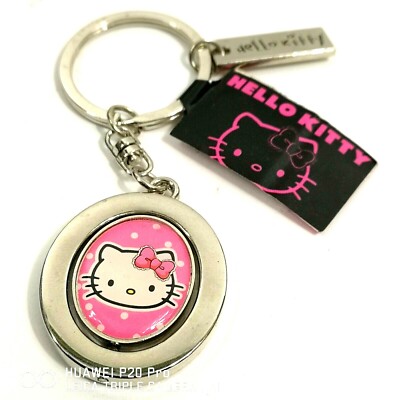   Neu - Schlüsselanhänger Handtasche Zubehör Hello Kitty P Keyring von Sanrio Pink