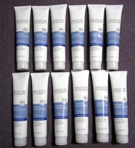 LOT OF 12 AVON MOISTURE THERAPY HAND CREAM INTENSIVE HEALING & REPAIR 4.2 OZ