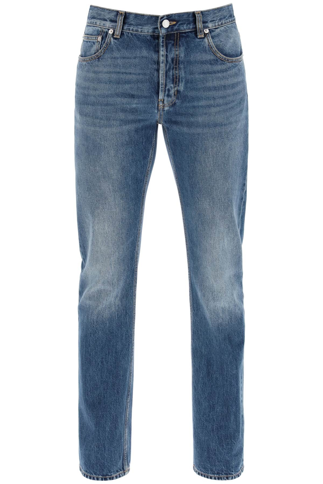 Джинсы с прямыми штанинами ALEXANDER MCQUEEN мужские Tg 50 IT 794082QYAA5 4211 СИНИЕ 170690₽