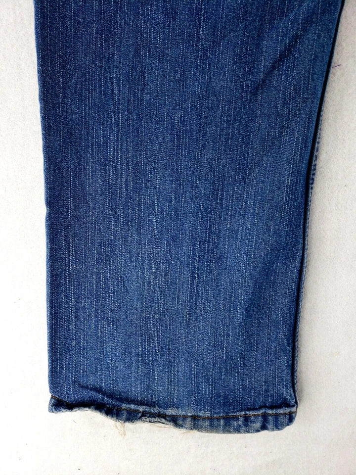 Jeans St. John's Bay 40x29 Calce Recto Azul Clásico Denim Desteñido Lavado Foto 4 de 4