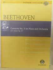 Eulenburg audio + partition Beethoven concerto n°3 pour piano et orchestre
