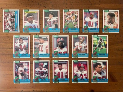 1990 Topps Atlanta Falcons Team Set (ALL 16 CARDS) D. Sanders RC Factory Set
