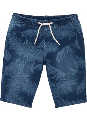 Sweat-Jeans-Bermuda Regular Fit Gr. 44 Blue Stone Herrenbermuda Shorts Neu