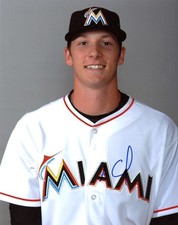 ADAM  CONLEY  MIAMI MARLINS  POSED    SIGNED AUTOGRAPHED 8X10  PHOTO