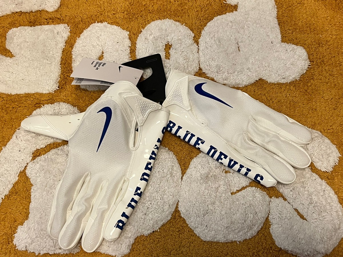 Nike Vapor Jet Duke Blue Devils Receiver Gloves PE Football