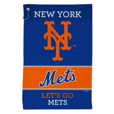 Brand New MLB New York  Mets 16 X 25 Tailgate Golf & Work Out Sport Towel