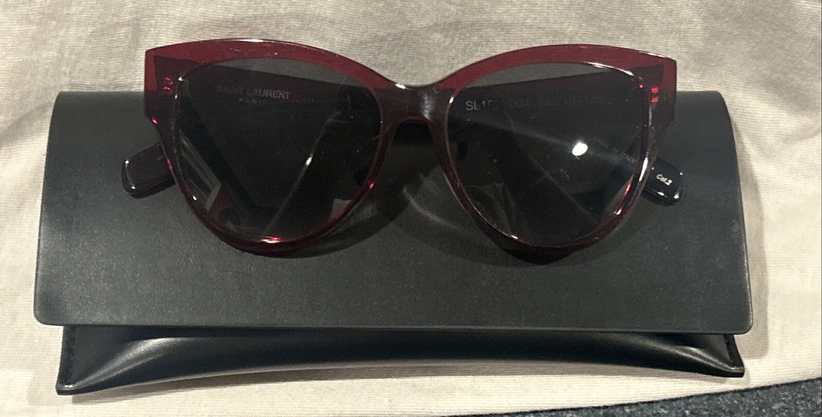 Saint Laurent Paris SL67 Occhiali da sole donna Made in Italy Taglia 54 16 con custodia