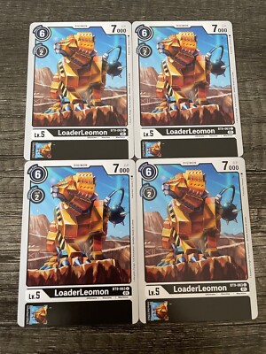 x4 LoaderLeomon BT9-063 C Playset Digimon TCG X Record