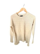 Aqua 100 Cashmere Beige Sweater XS Texturized EUC