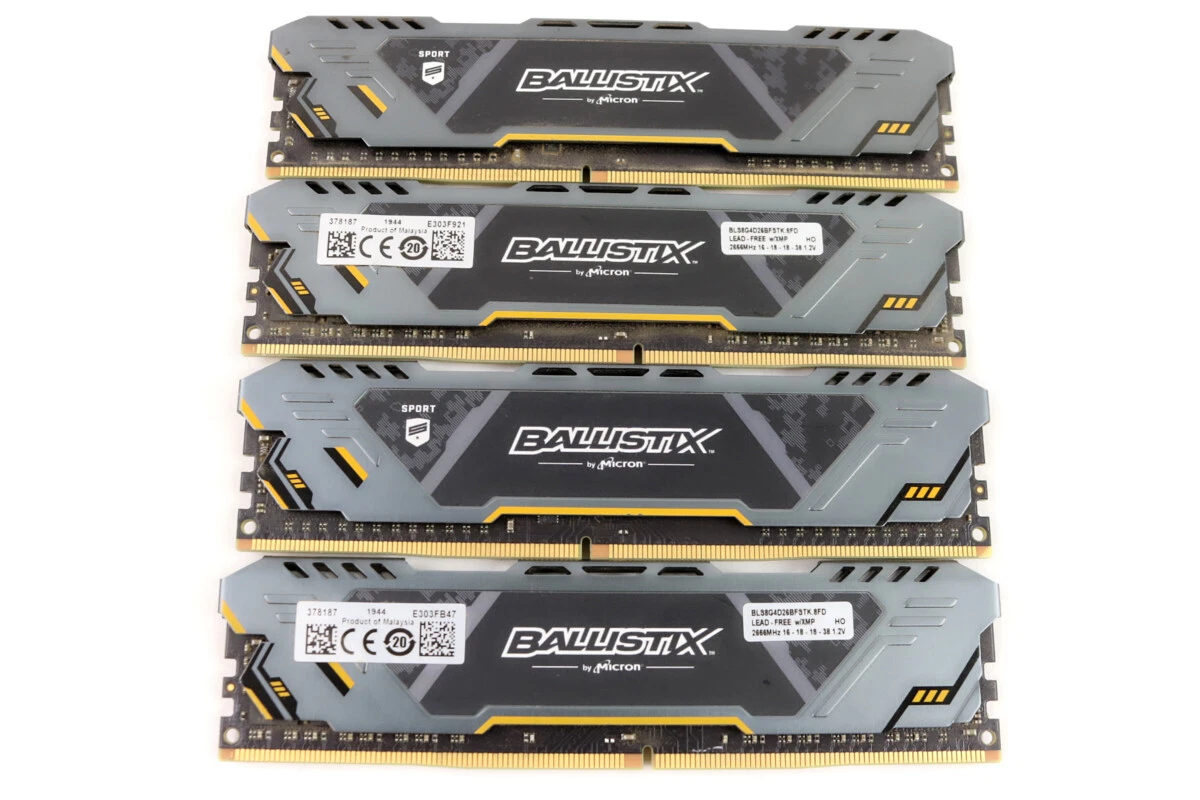 8 GB Capacity per Module DDR4 SDRAM Memory (RAM) 4 Modules for