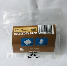 D-Line Micro Smooth Fit 4 Piece Accessory Kit For 22x22mm Decorative Trunking