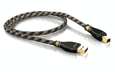 10,00m Viablue KR-2 Silver USB Kabel A/B 10,0m  10m (1Stk)