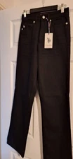 Us Polo Assn Black High rise high Waist Straight Leg Jeans size 8 26 XS