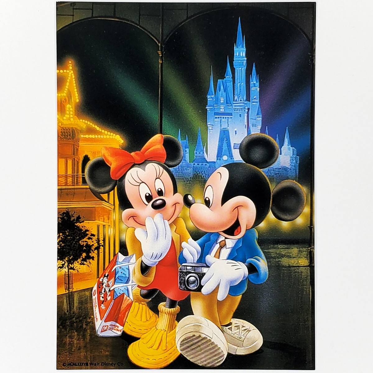 Vintage Tokyo Disneyland Postcard Disney Japan Cinderella Castle