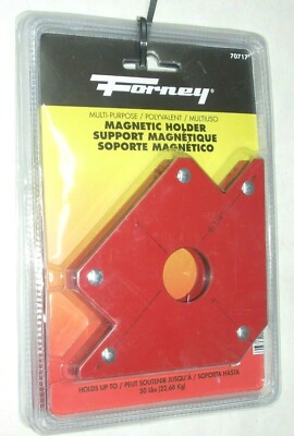 Forney 70717 Multi-Purpose Welding Arrow Magnet 50 lb Capacity Metal Holder 2pk