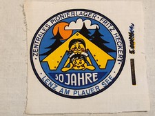 Aufnäher Stoff-DDR-"Zentrales Pionierlager Fritz Heckert-Lenz am Plauner See"