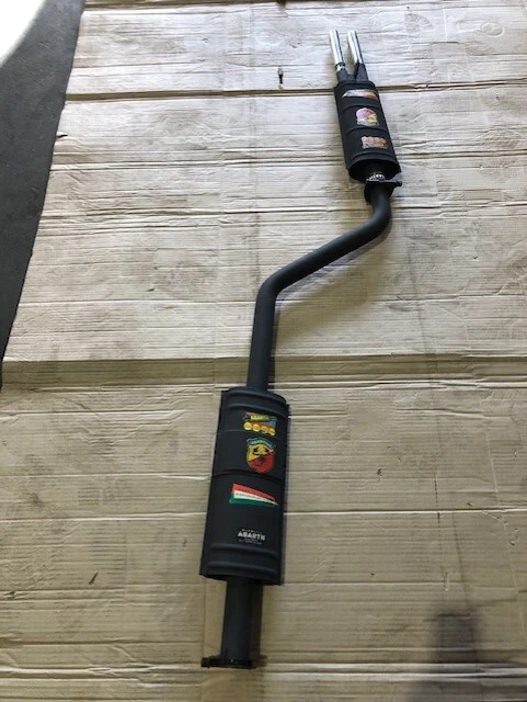 Borgward Isabella, sistema de escape original Abarth 2 piezas (NOS) Foto 2 de 4