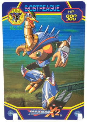 Overdrive Ostrich No.59 Mega Man X2 ROCK Card Carddass 1994 CAPCOM