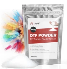 A-SUB DTF Powder, 35.3oz White DTF Transfer Powder Hot Melt Adhesive