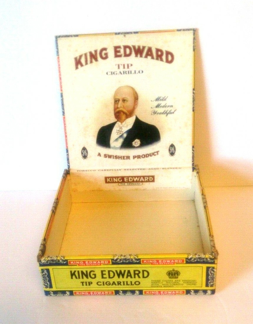 Lot of 3 Vintage Empty Cigar Boxes~Muriel Coronela~La Gloria Cubana~King Edward.