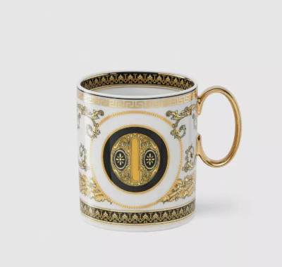 Versace Rosenthal Virtus Alphabet Letter ''O'' Mug with Handle Brand New