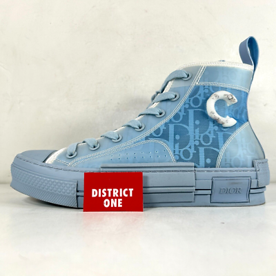 dior b23 high top daniel arsham light blue