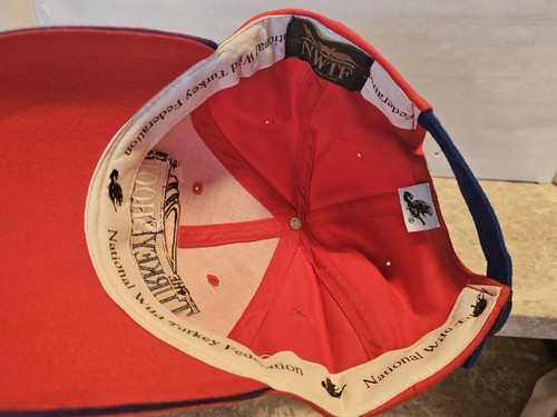 Vintage THE TURKEY SHOOT National Wild Turkey Federation Red Embroidered Hat - Picture 8 of 9