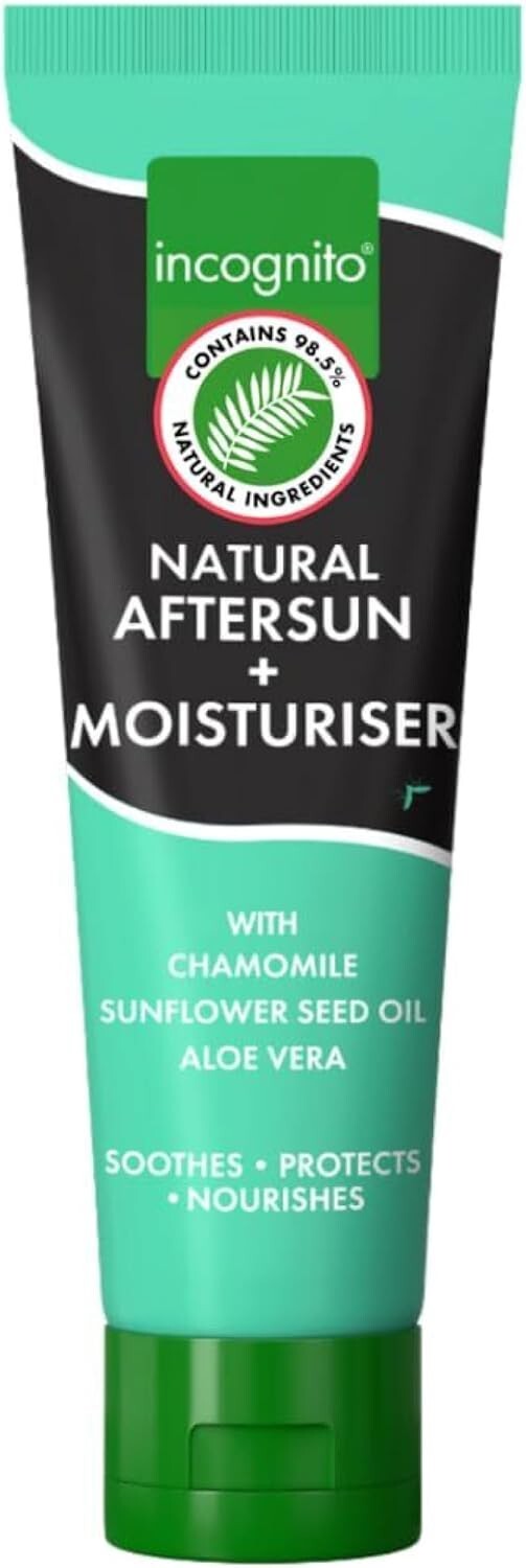 Incognito Natural Aftersun + Moisturiser 150ml for Upper Dermal Skin Layer