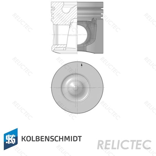 Piston With Rings 40403600 for Perkins 3707998 131204 T415098 