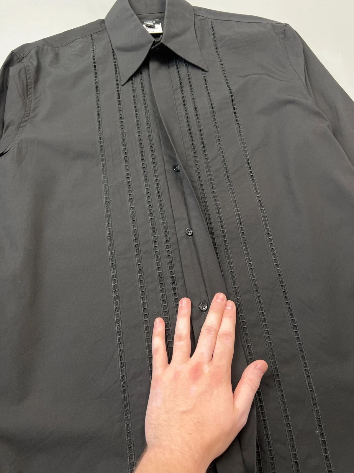 Camicia da lavoro uomo Versus Versace filo taglia IT 52 (Y0446)