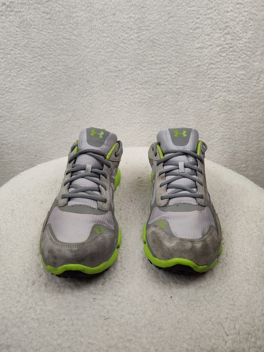 MUnder Armour Mens Gray and Neon Green Athletic Sneakers Sae 9.5 Amazon.com | Under Armour Mens Charged Assert 9 Road Running  main image 3