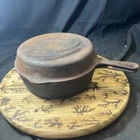 Griswold Cast Iron #8 Small Logo Hinged Double Skillet 1103A Top 1102B Bottom