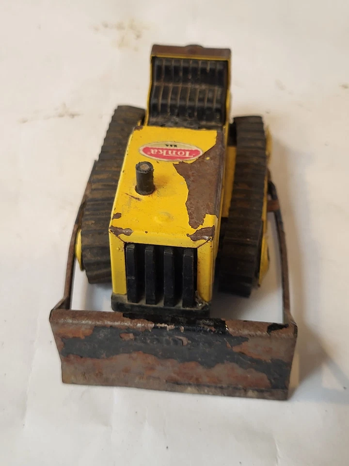 Vtg Tonka U.S.A. Yellow and Black Bulldozer Tractor - Image 3 of 4