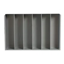 Durham Mfg 124-95-06/Vert-Ind Compartment Drawer Insert With 6 Compartments,