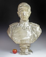 Graf von Moltke Bedeutende lebensgro&szlig;e B&uuml;ste um 1890 Preu&szlig;en Militaria Stuck