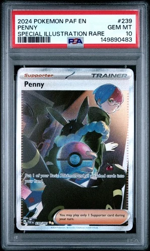 2024 POKEMON PAF EN-PALDEAN FATES SPECIAL ILLUSTRATION RARE #239 PENNY PSA 10