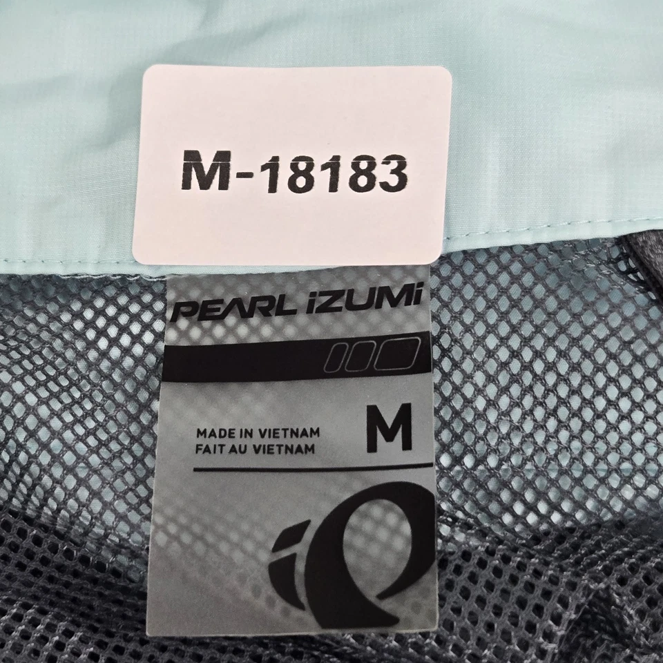 Pearl Izumi Women Jacket M Blue Windbreaker Cycling Quest Barrier Convertible - Image 2 of 4