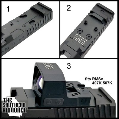 TSA  RMSc  Plate for CZ  P-10 F C S   Fits Holosun  407K 507K Shield  RMSc