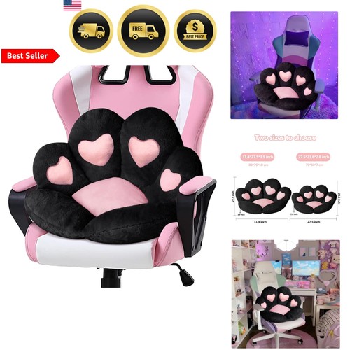 Cat Paw Cushion Kawaii Chair Cushions 31.4 x 27.5 inch Cute Stuff Heart-Shape...