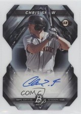 2018 Bowman Platinum Platinum Cut Auto 48/50 Chris Shaw #PCA-CS Auto 0re5