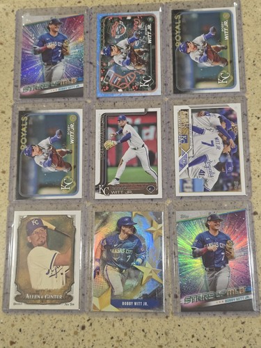 Bobby Witt Jr 71 Card Lot RC, BASE INSERTS KANSAS CITY ROYALS - Picture 2 of 9