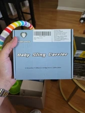 Baby Sling Carrier New 0-36 Months Multiple Use Methods Green; 7- 33 pounds