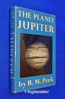 1958 The Planet Jupiter B. Peek 1st Ed HCDJ Classic Astronomy Great Red Spot