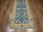 Turkish Oushak Rug,Geometric Multicolored Area Rug,Handmade Bohemian Rug 2.7x9.8 — photo 6