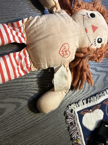 🔥RARE Vintage 1940’s (‘47) Johnny Gruelle Raggedy Ann Doll Georgene Averil 16” - Picture 3 of 4