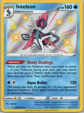 Inteleon - SV027/SV122 - Pokemon Shining Fates Sword Shield Shiny Rare Card NM